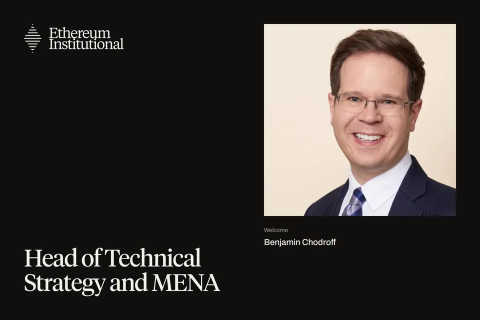 Benjamin Chodroff, Head of Technical Strategy and MENA