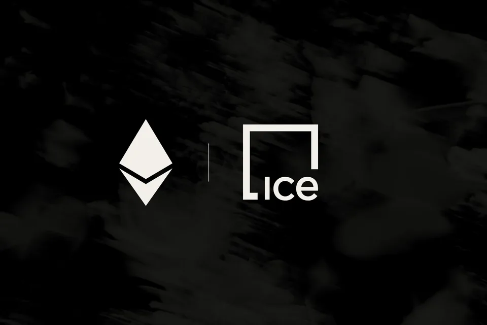 Ethereum’s mark beside the ICE logo